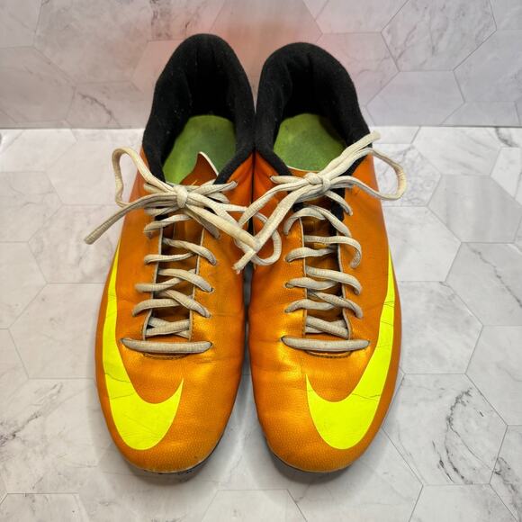 Nike Mercurial Vapor 573873-778 Mens Size 10.5 Orange Soccer Shoes Cleats - Picture 3 of 8